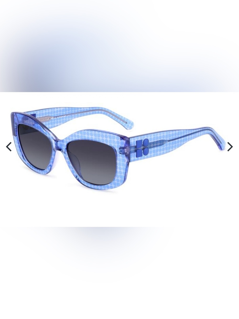 NEW kate spade Blue Patterned Cat Eye Sunglasses